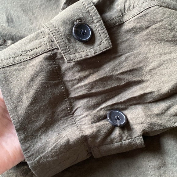 Vince Stretch Linen Blend Utility Jacket - Picture 5 of 5